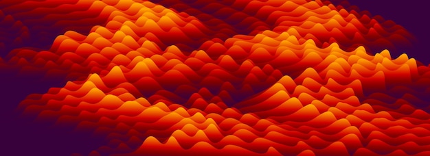Fondo abstracto de vector de color de llama de gradiente fluido 3D, forma dinámica dimensional en movimiento, elemento de diseño de colores fluidos, estilo moderno de moda.