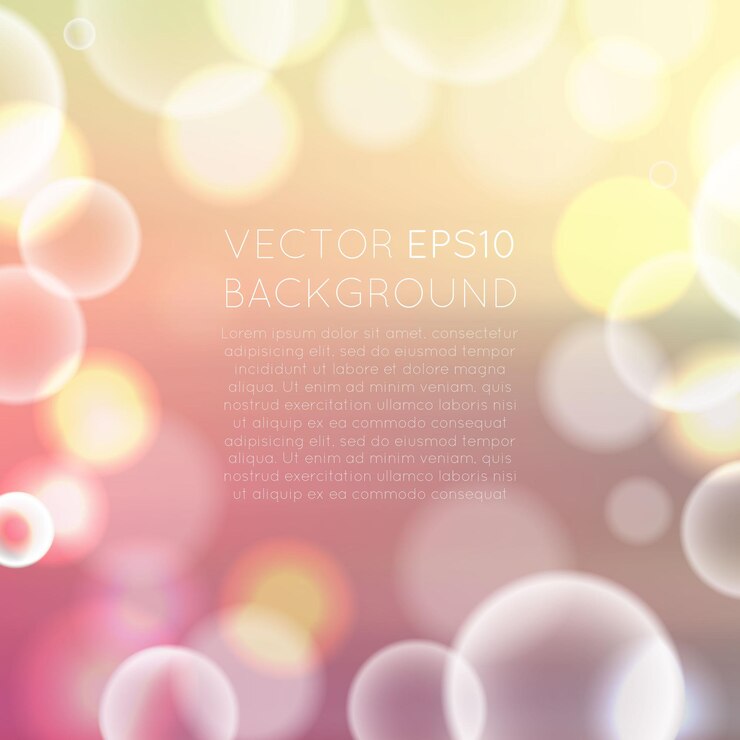 Vector fondo abstracto de vector colorido bokeh