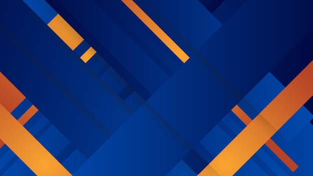 Vector fondo abstracto de vector con composición de degradado azul y naranja