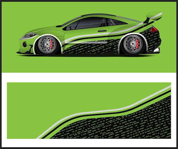 Fondo abstracto para vector de diseño de envoltura de coche deportivo de carreras
