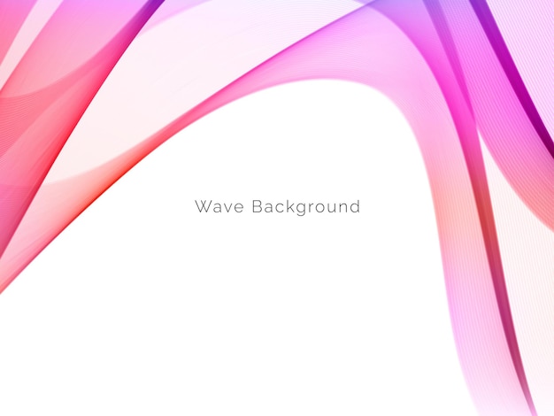 Fondo abstracto con vector de diseño de onda que fluye colorido
