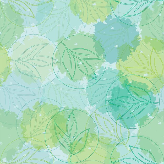 Fondo abstracto de vector con formas de acuarela. Maravillosa palmadita textil de lunares coloridos clásicos