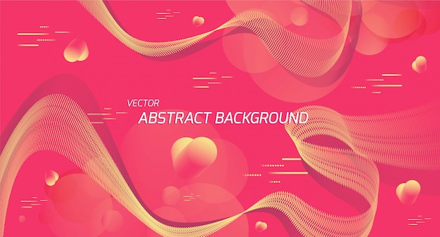 Vector fondo abstracto de vector de onda