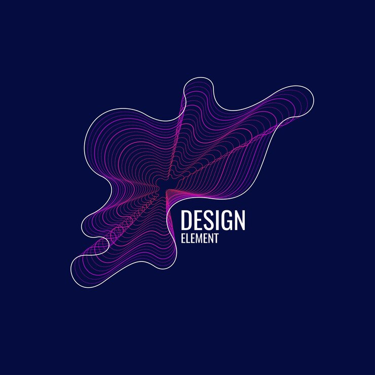 Vector fondo abstracto de vector con ondas dinámicas, líneas y partículas. ilustración adecuada para el diseño
