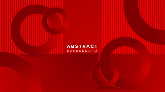 Fondo abstracto vector rojo con rayas