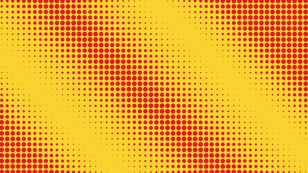 Fondo abstracto de vector con semitono rojo y amarillo