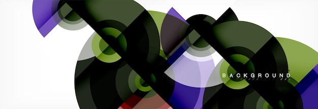 Fondo abstracto de vectores circulares