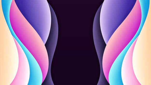 Fondo abstracto vectorial con capa superpuesta y sombra dinámica en el fondo.
