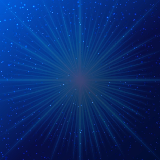 Fondo abstracto vectorial con estallido de estrellas