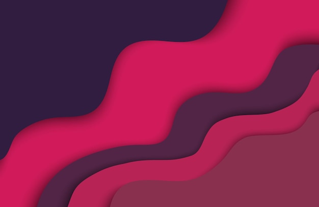 fondo abstracto vectorial en estilo de corte de papel con colores rojos para diseño web