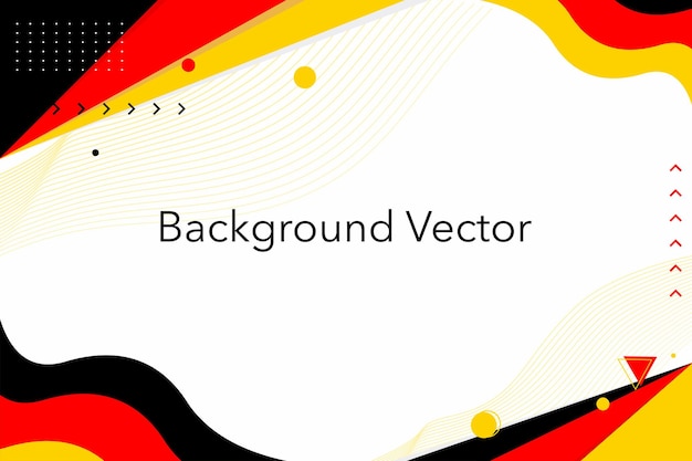 Fondo abstracto vectorial moderno con formas y líneas geométricas Premium