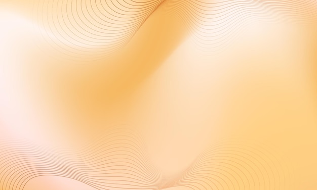 Fondo abstracto vectorial con ondas amarillas