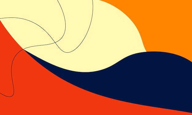 Fondo abstracto vectorial para presentación Banner de paisaje