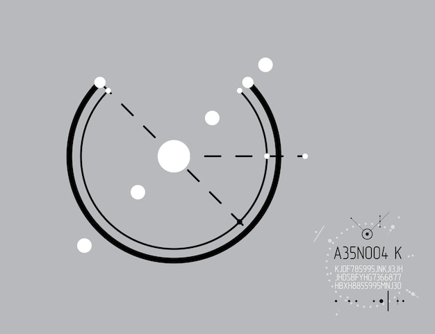 Fondo abstracto vectorial de tecnología de ingeniería mecánica, abstracción cibernética con esquemas industriales innovadores. Ilustración gráfica de arte.