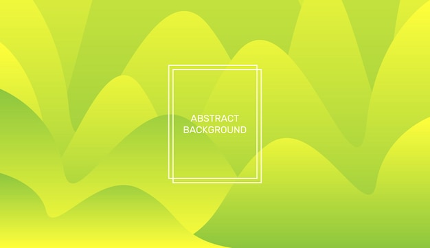 Fondo abstracto verde y amarillo en estilo minimalista