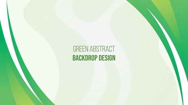 Fondo abstracto verde y blanco y diseño de telón de fondo