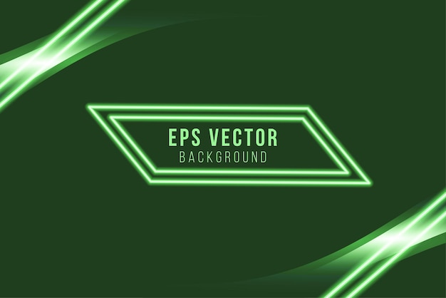 Fondo abstracto verde decorado con líneas de lujo ilustración vectorial