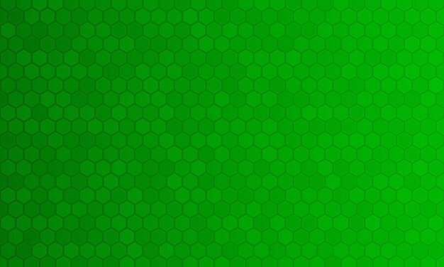 Fondo abstracto verde geométrico con hexágonos