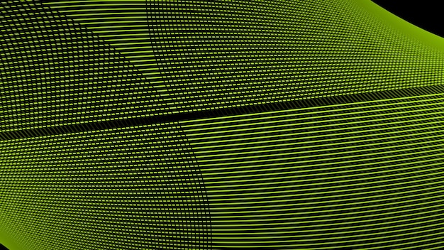 Fondo abstracto verde negro con líneas de rayas verdes para el fondo o la presentación