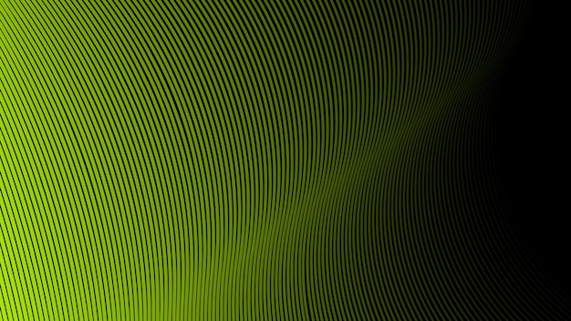 Fondo abstracto verde negro con líneas de rayas verdes para el fondo o la presentación