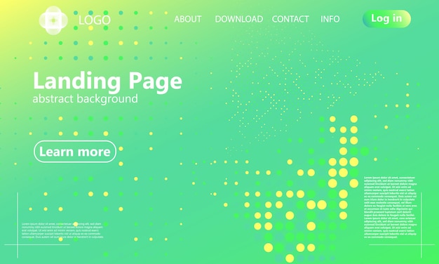 Fondo abstracto verde. Página de inicio de diseño web. Cartel degradado de moda.