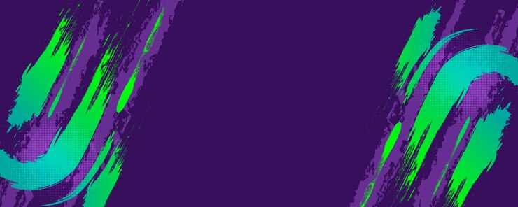 Vector fondo abstracto verde y púrpura con textura grunge y plantilla de ilustración de diseño moderno