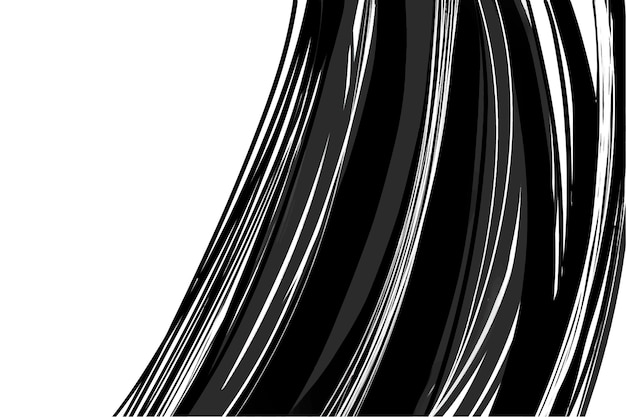 Fondo acrílico blanco y negro sobre lienzo blanco línea gráfica
