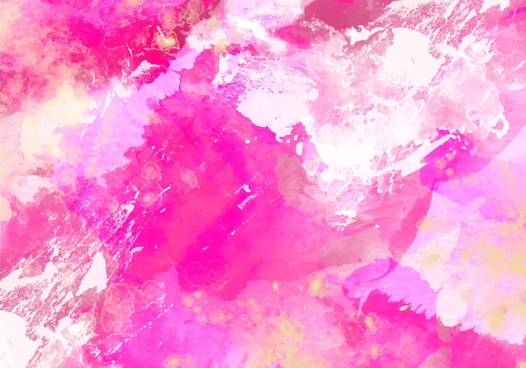 Vector fondo de acuarela abstracta rosa magenta