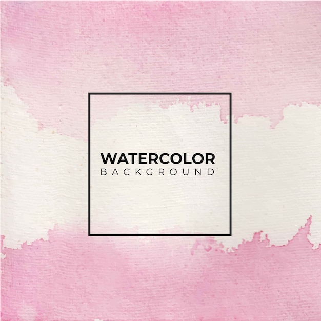 Fondo de acuarela abstracta rosa, pintura a mano.