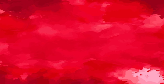 Fondo de acuarela abstracta textura de papel rojo y blanco colorido acuarela grunge Vector