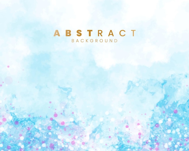 Fondo de acuarela abstractos con salpicaduras Diseño para su logotipo de cartel postal de fecha de portada