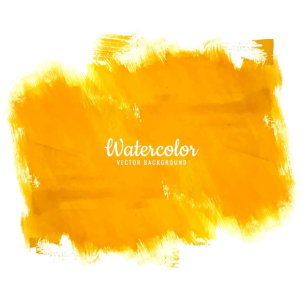 Vector fondo de acuarela amarillo moderno