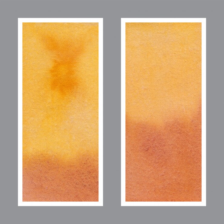 Vector fondo de acuarela de banner rollup amarillo