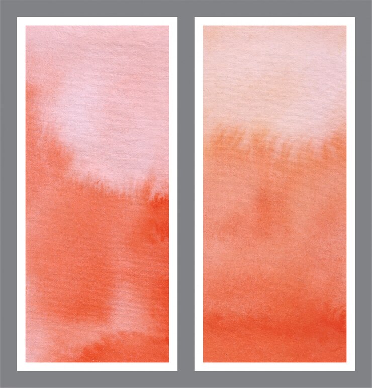 Vector fondo de acuarela de banner rollup naranja