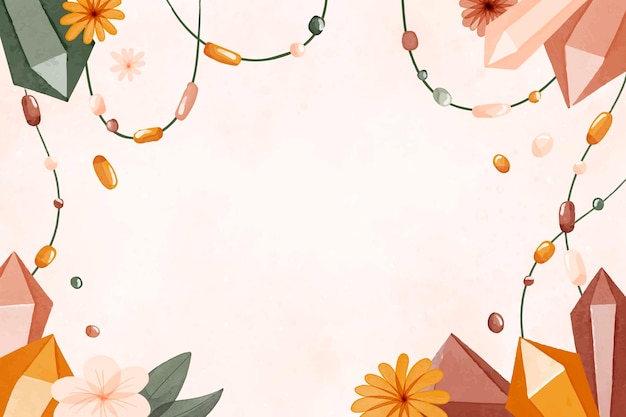 Vector fondo acuarela boho