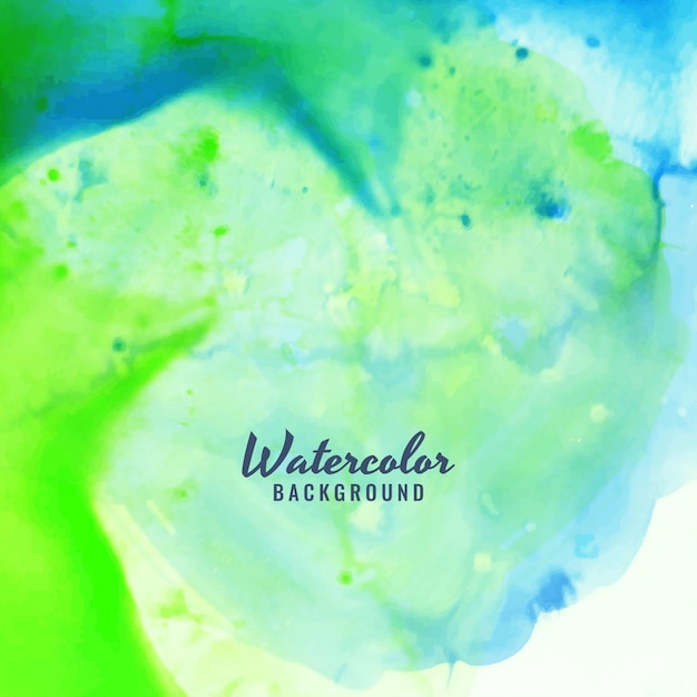 Fondo de acuarela brillosa verde