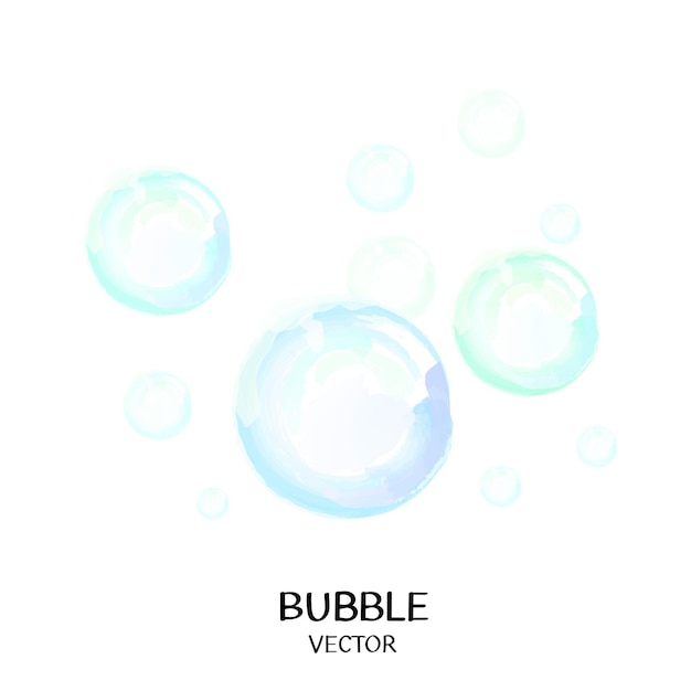 Fondo de acuarela con burbujas