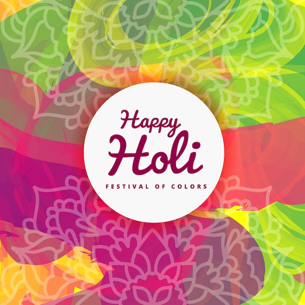 Fondo de acuarela de colores para el festival de holi