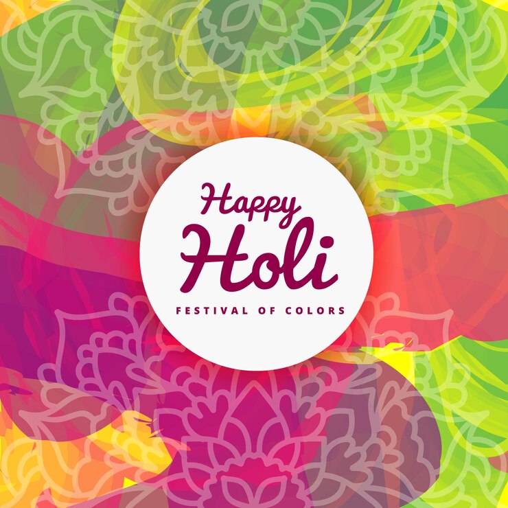 Vector fondo de acuarela de colores para el festival de holi