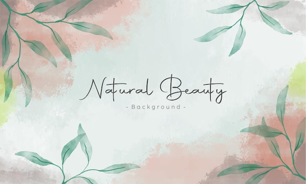Fondo de acuarela con flores elegantes