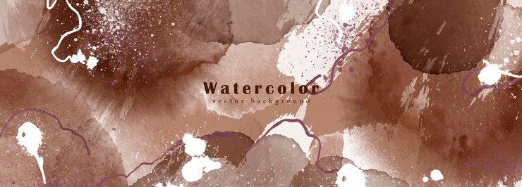 Vector fondo de acuarela grunge con estilo en estilo arte callejero en tonos terracota