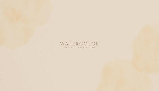 Fondo de acuarela horizontal abstracto Ilustración de fondo de espacio vacío de color beige claro neutro