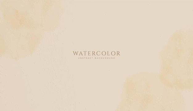 Fondo de acuarela horizontal abstracto Ilustración de fondo de espacio vacío de color beige claro neutro