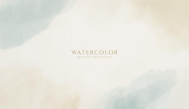 Fondo de acuarela horizontal abstracto Ilustración de fondo de espacio vacío de color claro neutro marrón