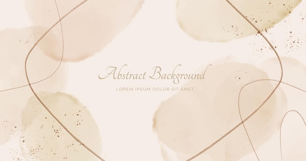 Fondo de acuarela horizontal abstracto Ilustración de fondo de espacio vacío de color claro neutro