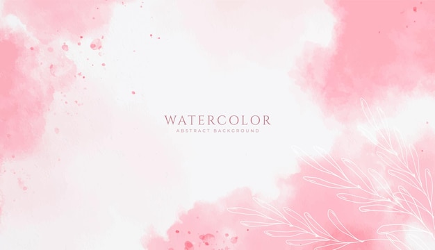 Fondo de acuarela horizontal abstracto Ilustración de fondo de espacio vacío de color claro neutro