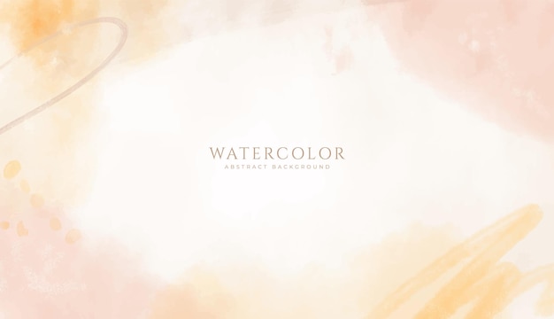 Fondo de acuarela horizontal abstracto Ilustración de fondo de espacio vacío de color claro neutro