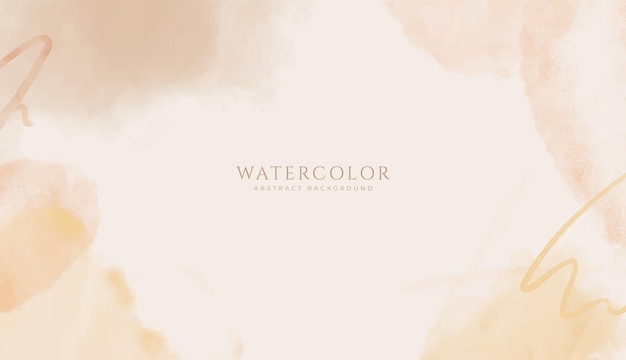Fondo de acuarela horizontal abstracto Ilustración de fondo de espacio vacío de color claro neutro