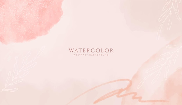 Fondo de acuarela horizontal abstracto Ilustración de fondo de espacio vacío de color claro neutro