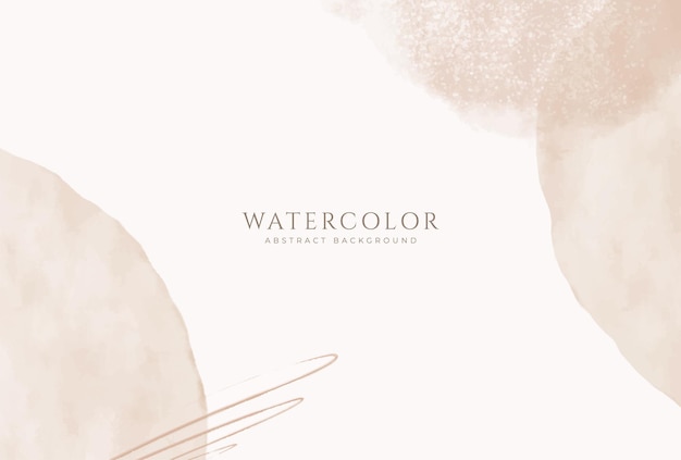 Fondo de acuarela horizontal abstracto Ilustración de fondo de espacio vacío de color claro neutro